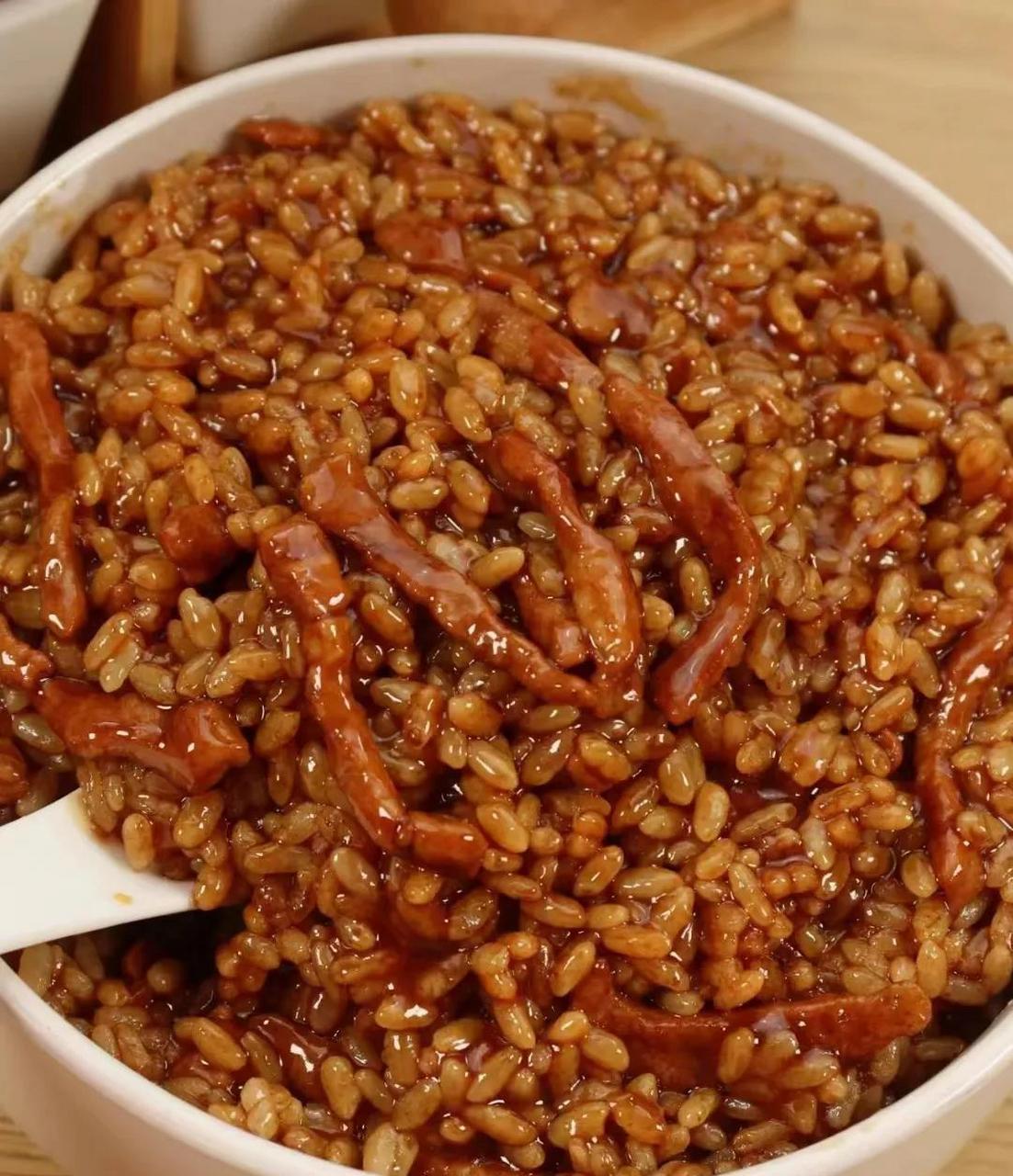 真想让你尝尝这个京酱肉丝饭!好吃完了!