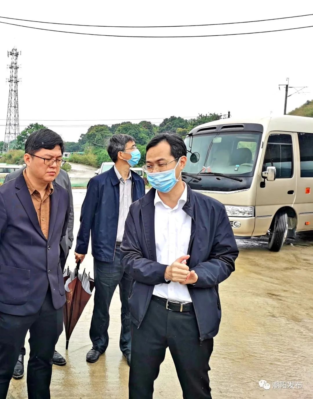 尤朝东督导厦深铁路潮阳站站前广场(含道路建设)及配套设施项目建设