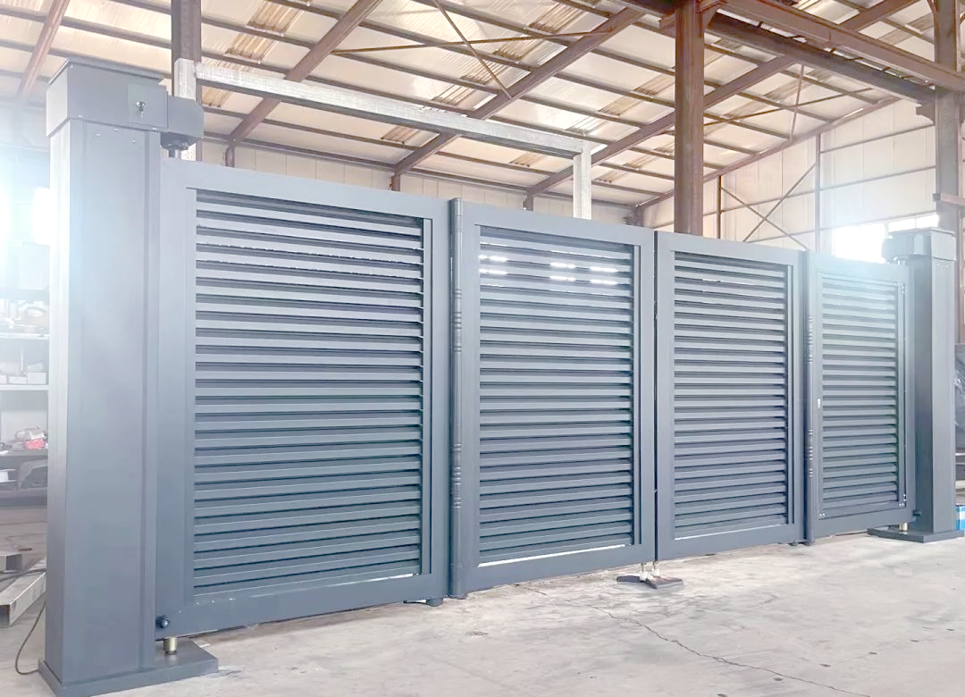 不锈钢平移电动门及伸缩门效果图展示