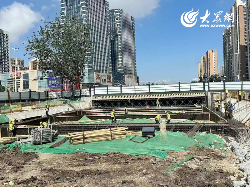 青岛地铁8号线支线胶州三里河段工程建设稳步推进中