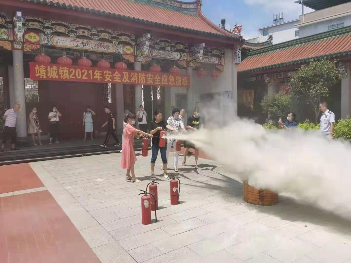 南靖县靖城镇开展节前安全和消防安全应急培训演练