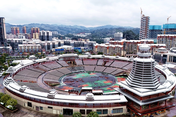 组图|湖南通道:雪落侗乡添古韵