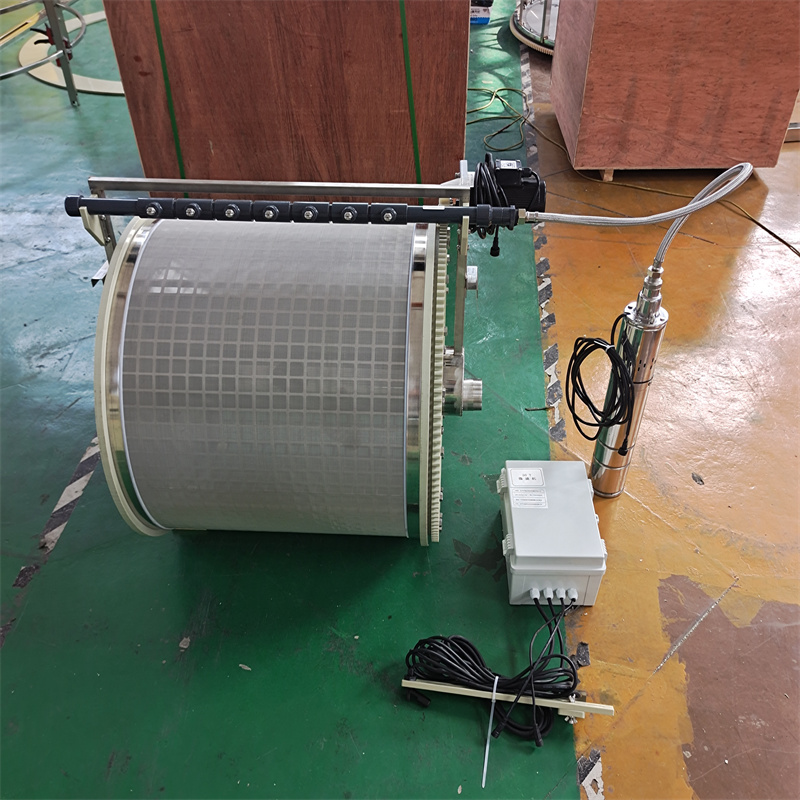 锦鲤池下沉式微滤机 庭院景观池养鱼粪便过滤设备