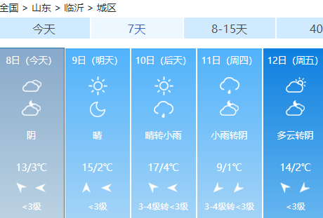 山东临沂天气图片