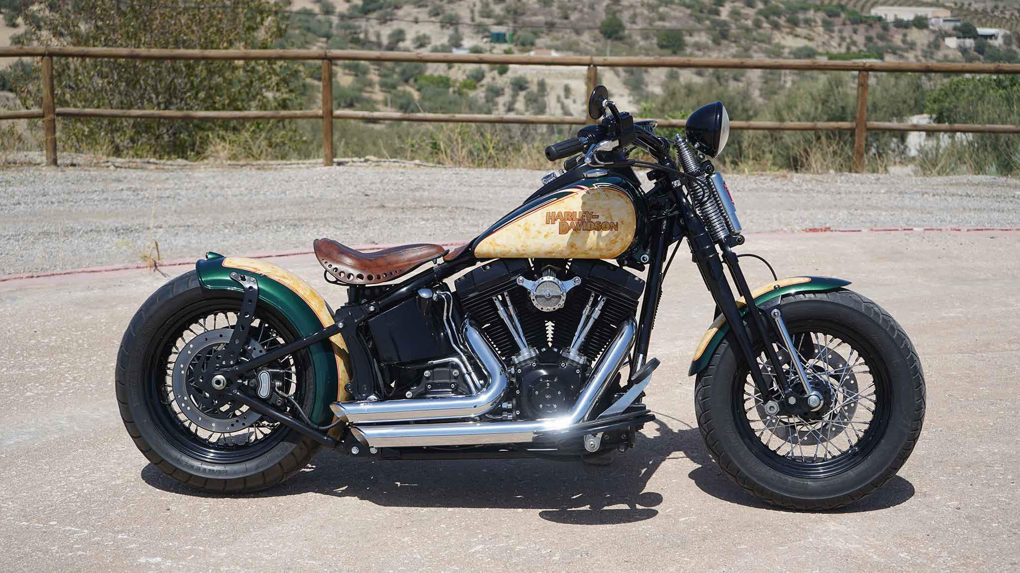 复古bobber 哈雷大弹簧改装欣赏