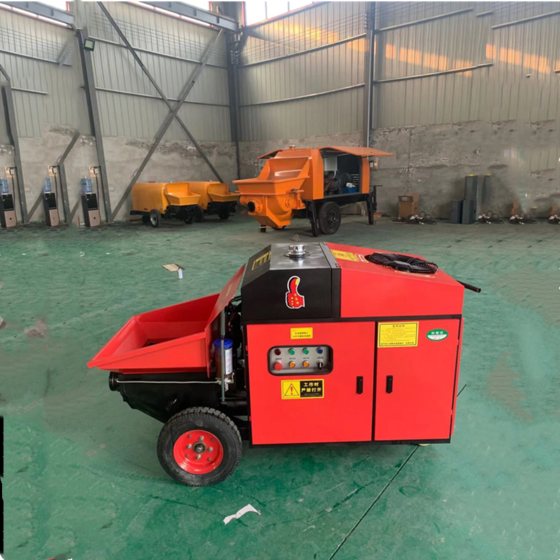 混凝土浇筑机 二次结构造柱机 地泵 水泥柱子灌浆机使用说明