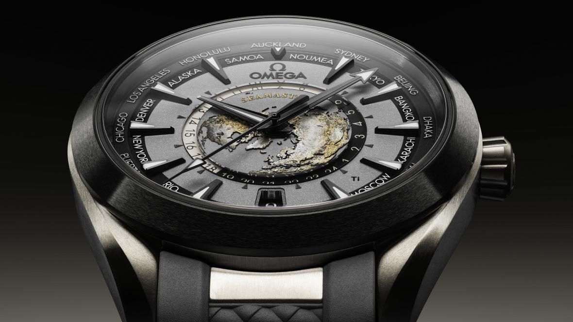 24小时环游地球,欧米茄aqua terra世界时腕表