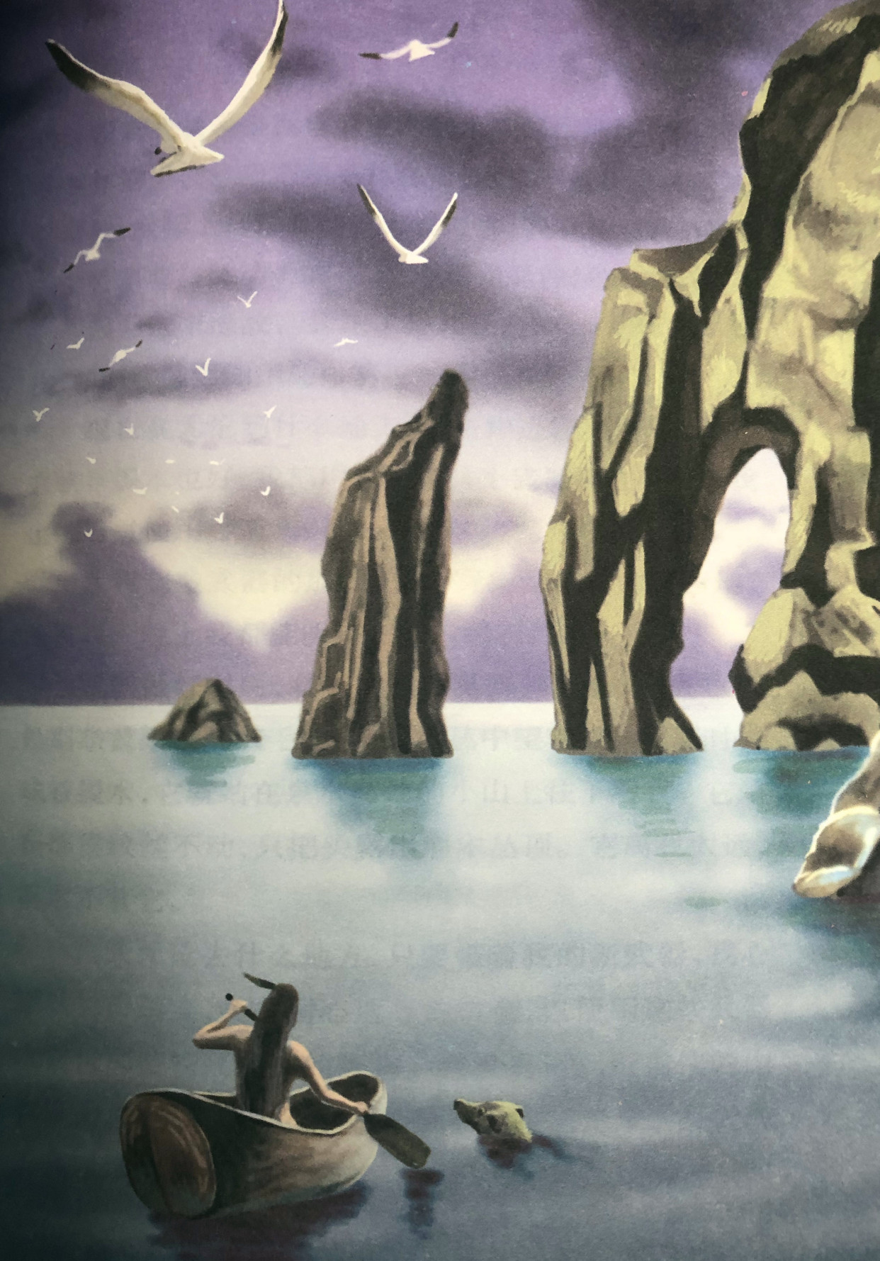 蓝色的海豚岛连环画图片