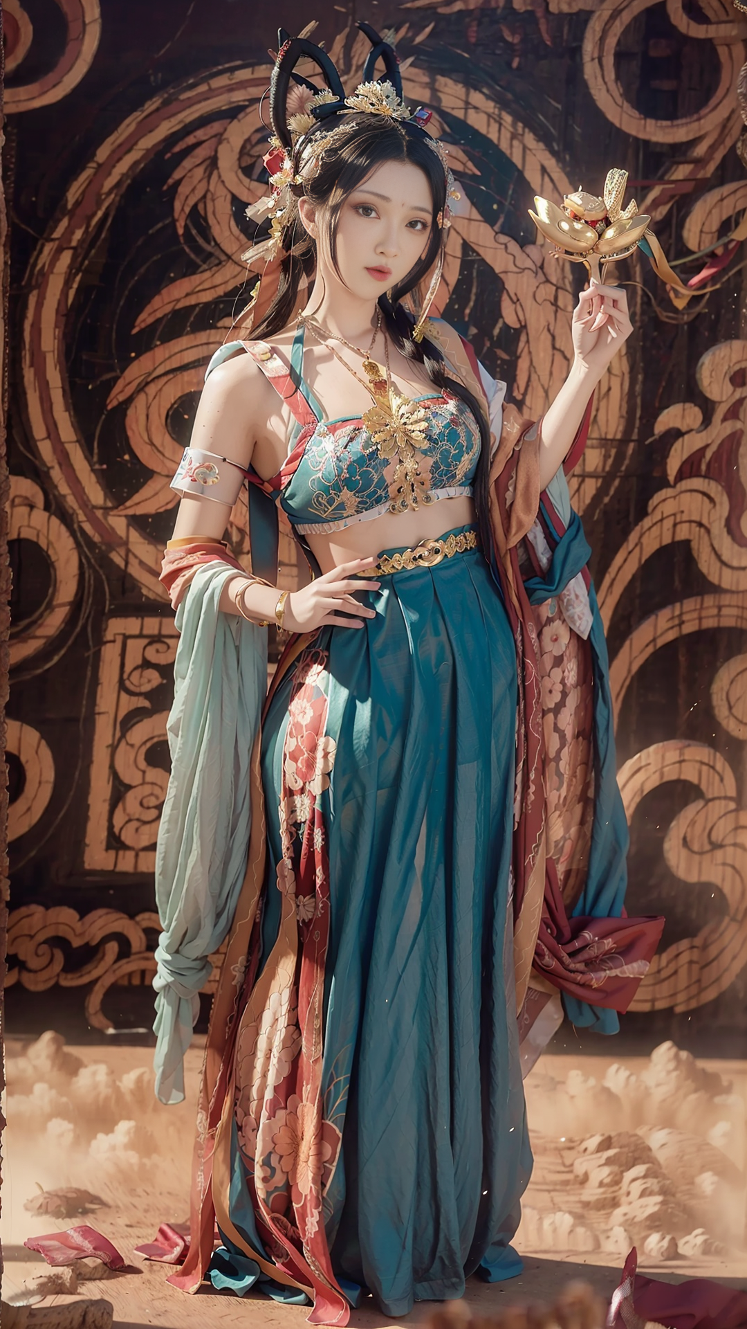 ai绘画之敦煌美女