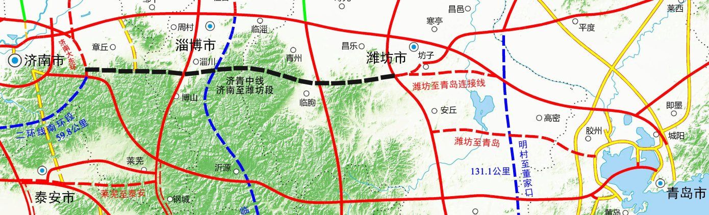 山东首个交通强国公路试点项目济青中线济南至潍坊段启动施工