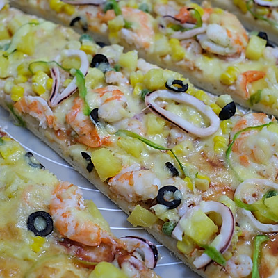 我心中的冬日限定 海鲜至尊披萨