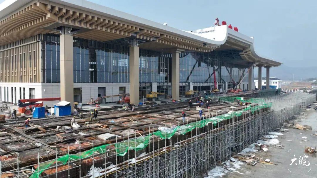 进度条90%!池黄高铁九华山站预计3月底装修完成
