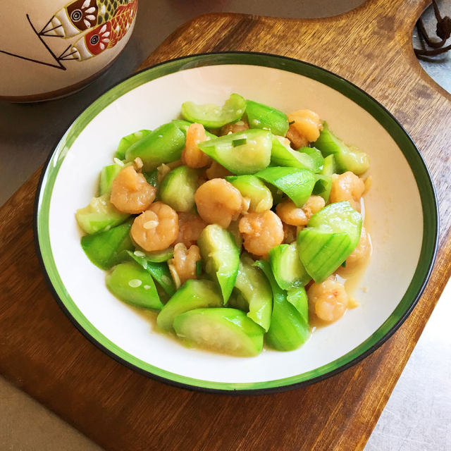 丝瓜炒虾仁,简单易做,清淡鲜美