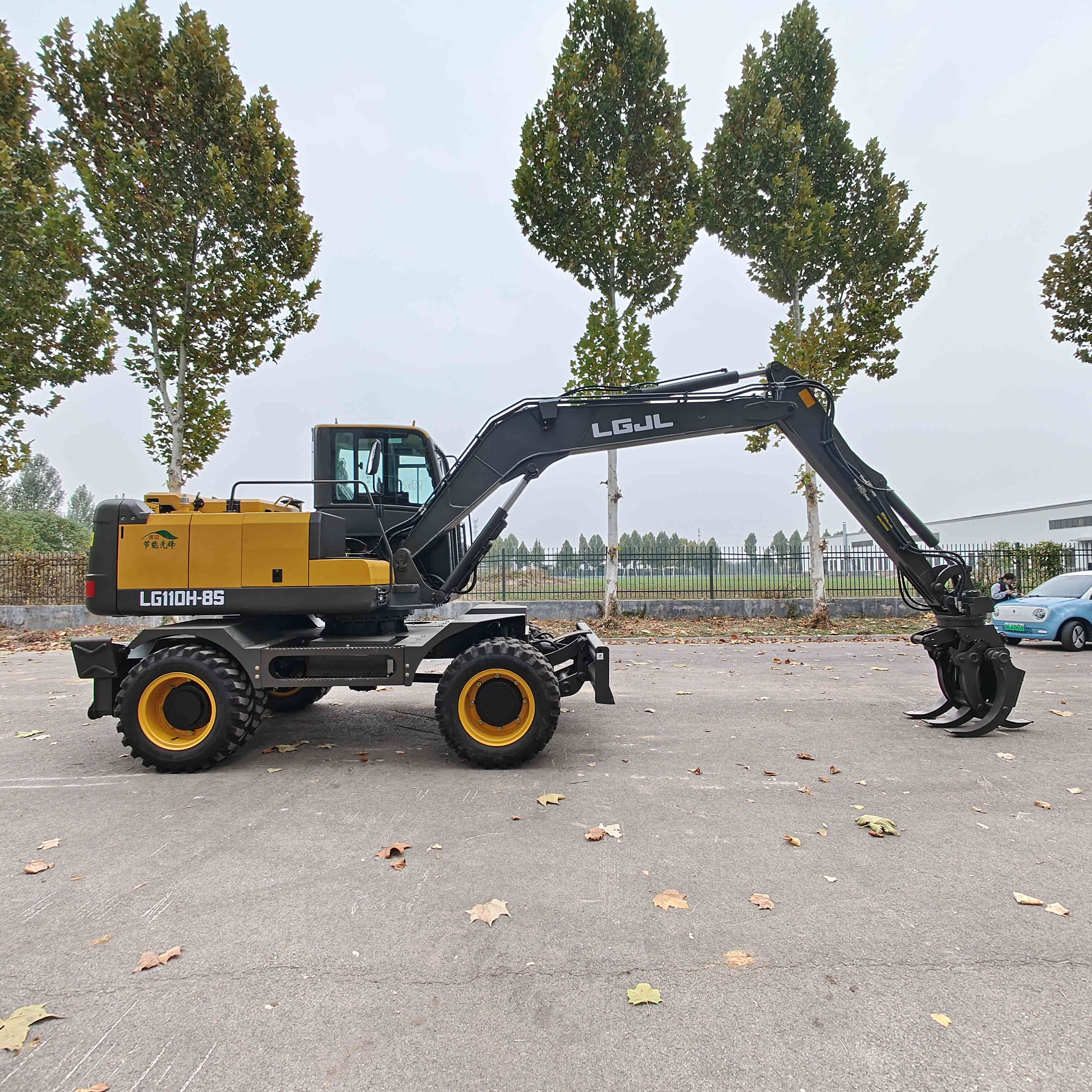 20年临工95 二手轮式抓木机夹木机自带卷扬机 夹甘蔗 河南平顶山