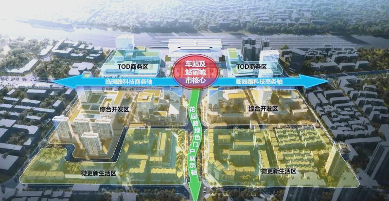 绵阳火车站片区城市设计:未来蓝图与规划细节