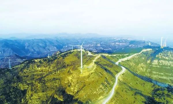 图说长治丨武乡县分水岭乡风电场