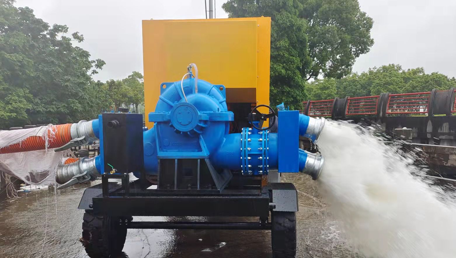 大流量1000立方移动防汛排涝泵