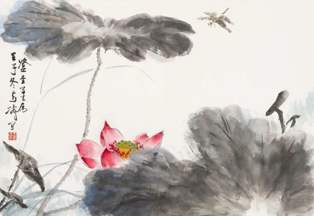 王雪涛的多幅荷花高清图,展现清新自然之美!