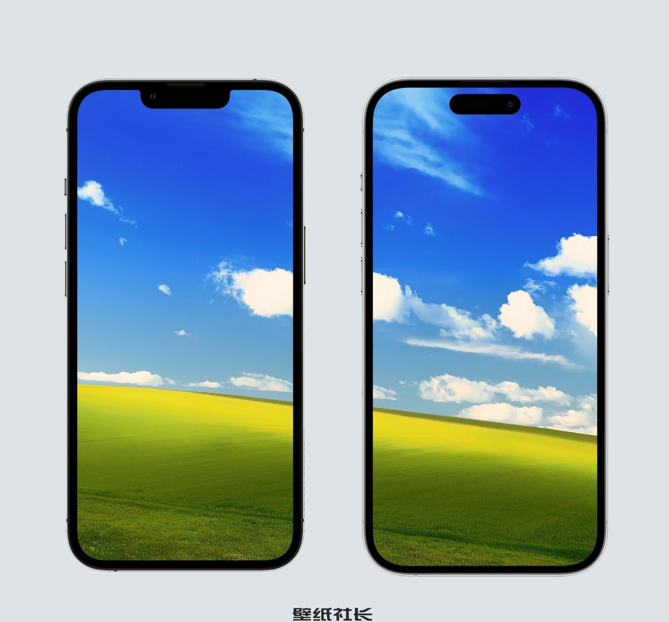 4k壁纸:经典xp系统壁纸,一分为三做手机壁纸,另附4k原图原版壁纸.