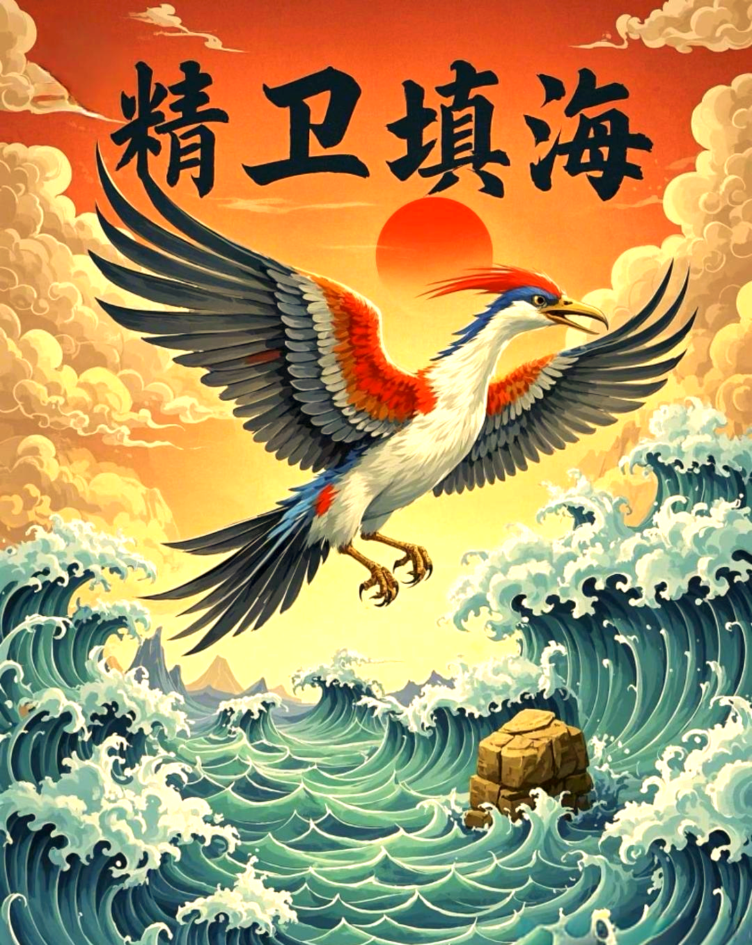 精卫填海:从冒险到永恒的精神象征