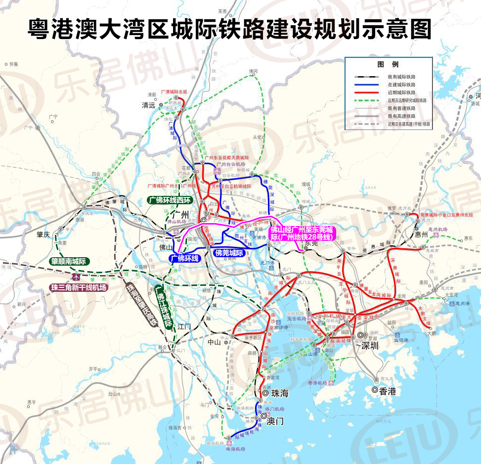 大湾区地铁规划图图片