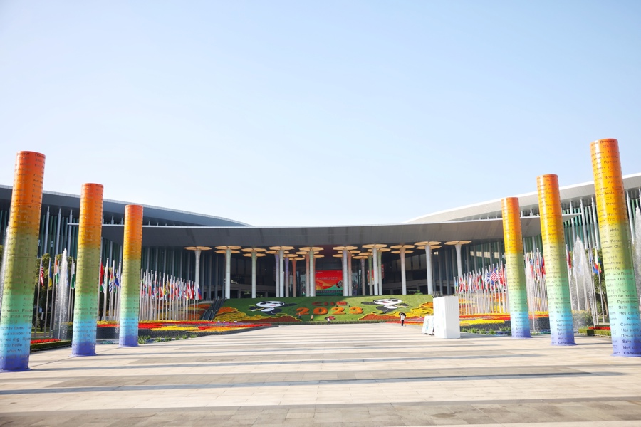 干净整洁绿意盎然,上海"盛装"迎接进博会