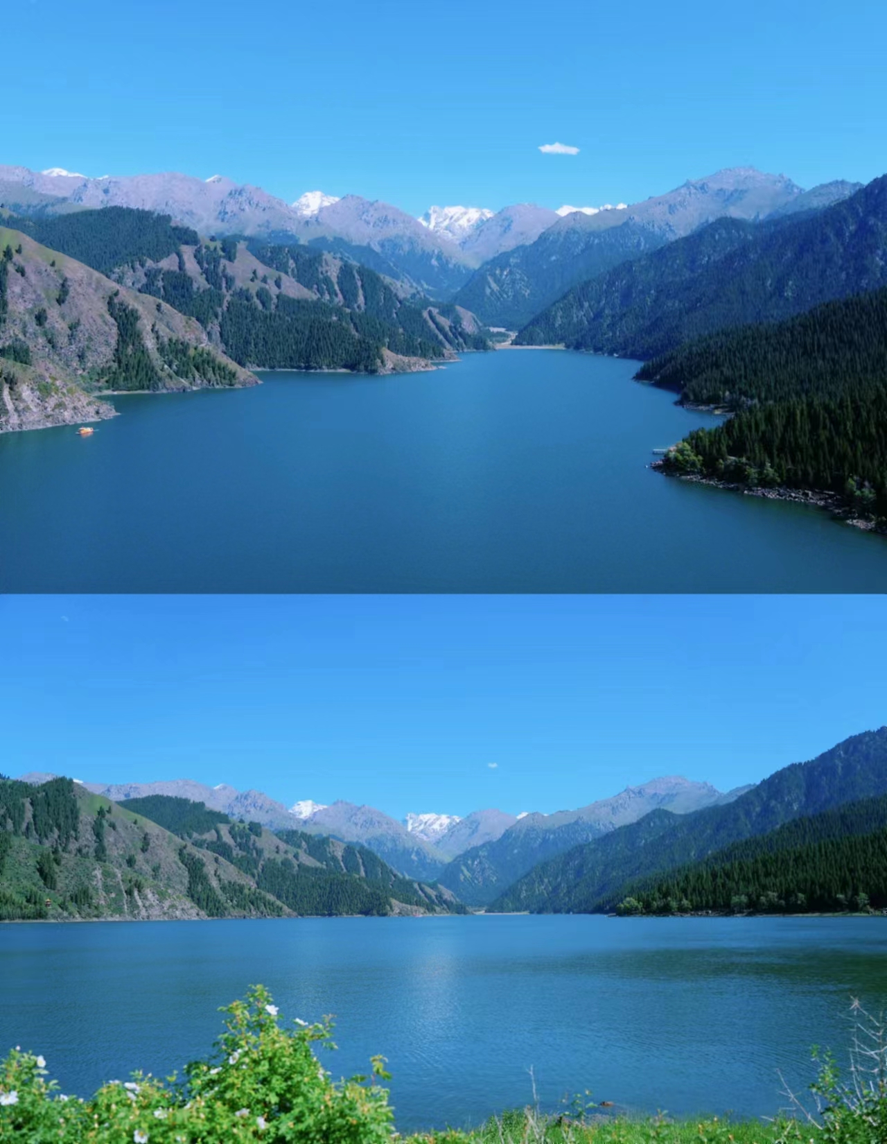 天山天池美丽的大新疆