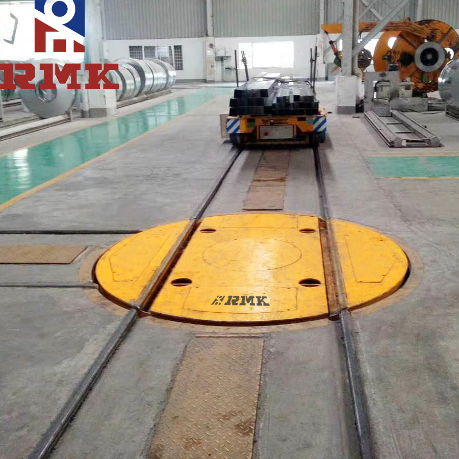 让您了解电动平车配套使用的电动转盘!