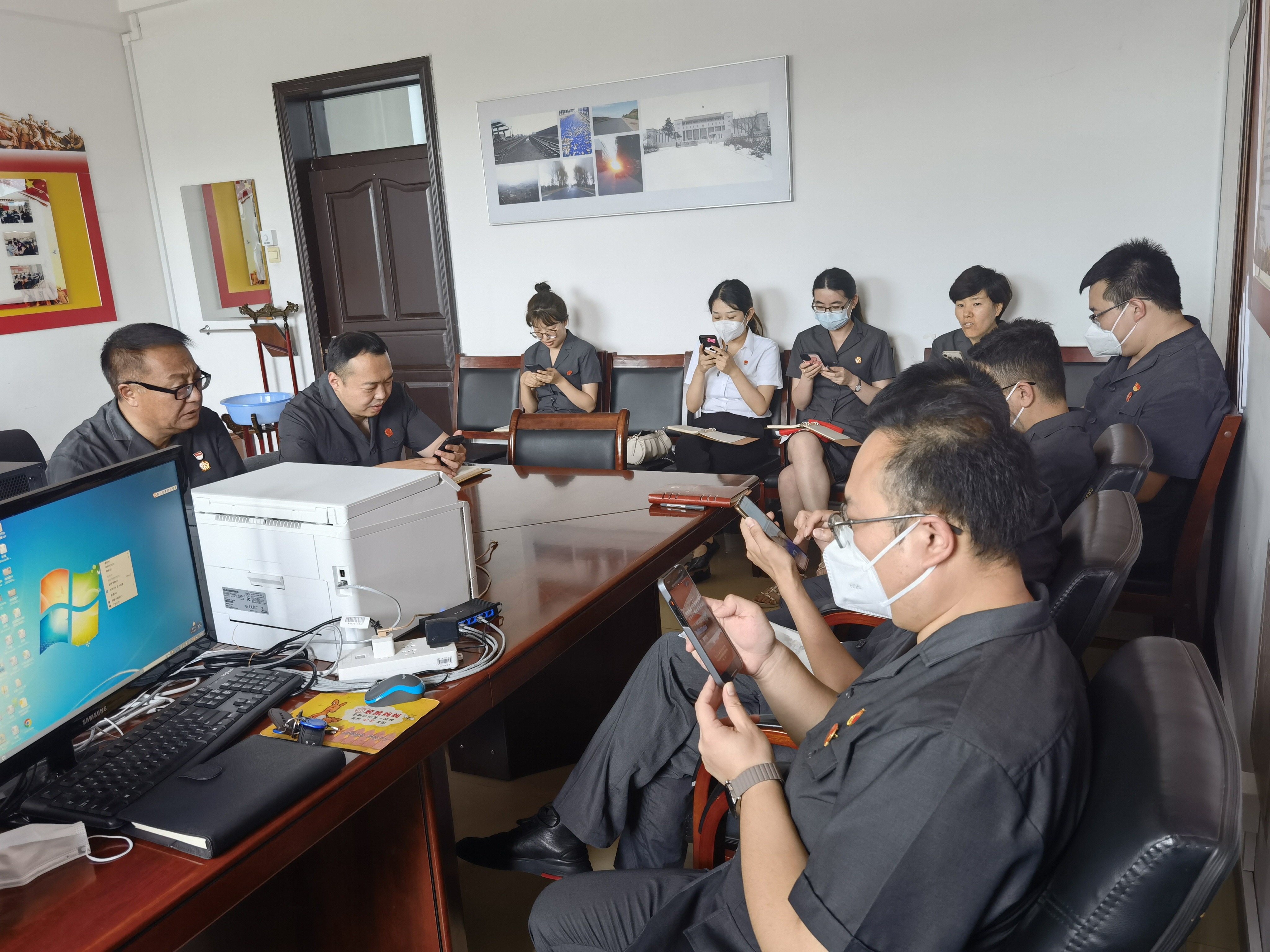 踔厉奋发 赓续前行 | 长春市九台区人民法院开展庆"七一"系列主题党日