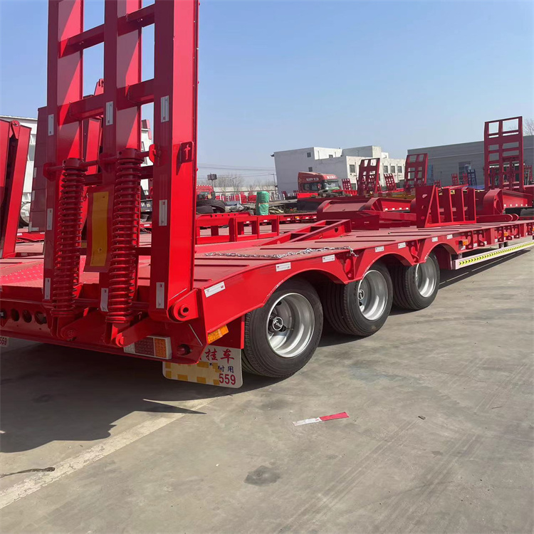 五线十轴低平板半挂车
