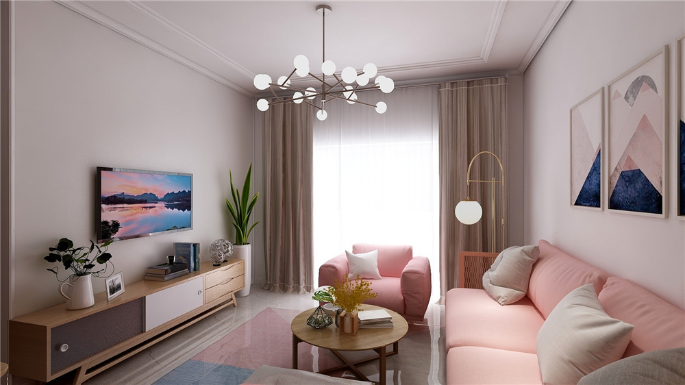 96平米的房子装修多少钱?北欧风格三居室设计说明!-翰澜苑装修