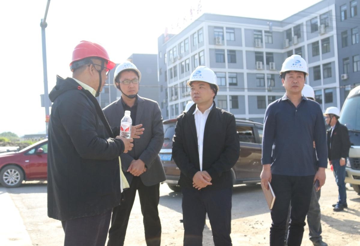 苍南县委常委陈久喜督查江西垟平原排涝工程建设(图)