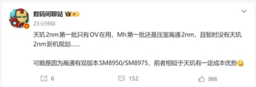 高通迈入2nm时代！骁龙8E6/Pro双版本落地：小米荣耀首批搭载