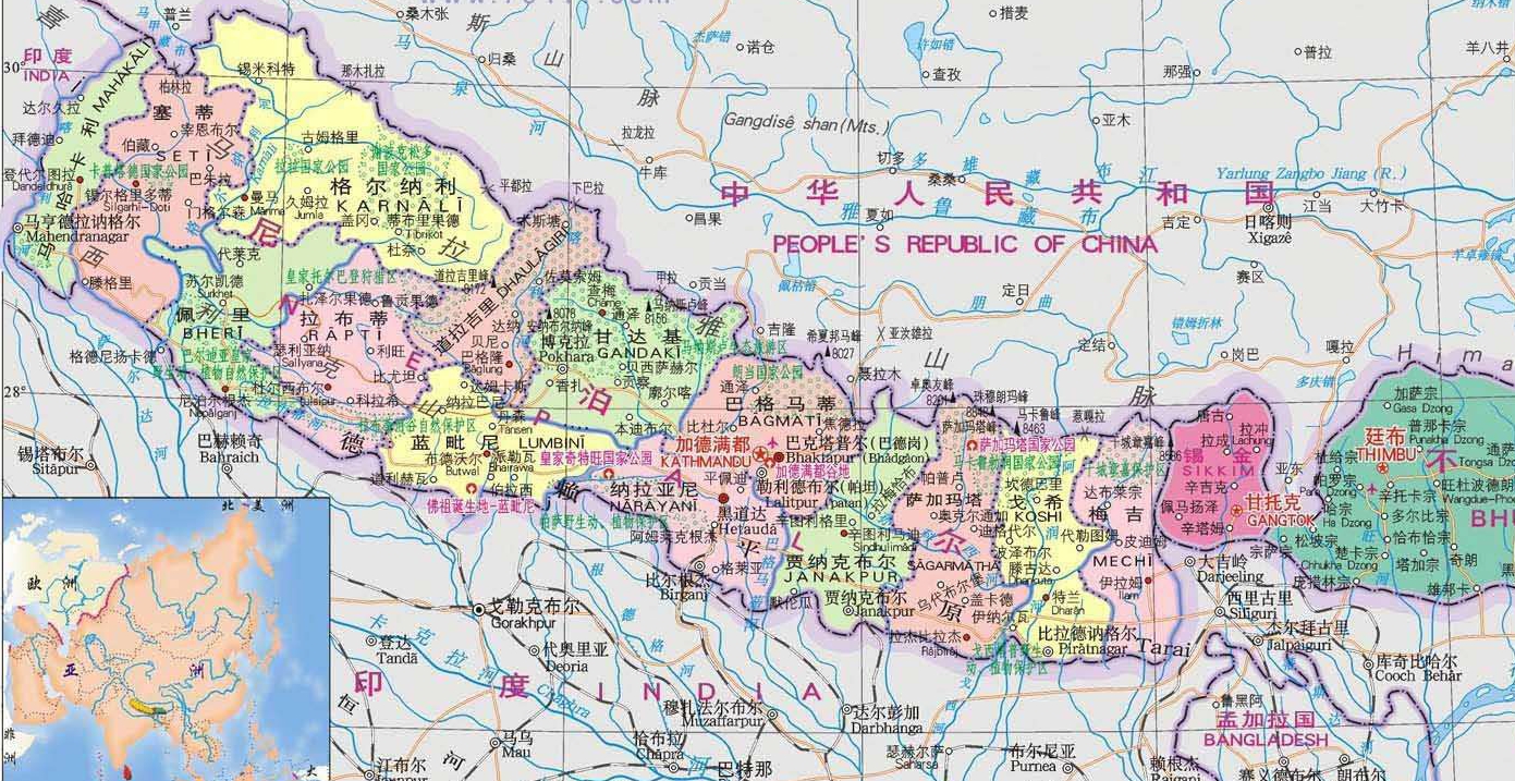 原锡金国地图图片