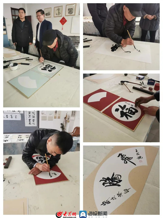 安丘雹泉学校开展"书法进校园 翰墨润心田"活动