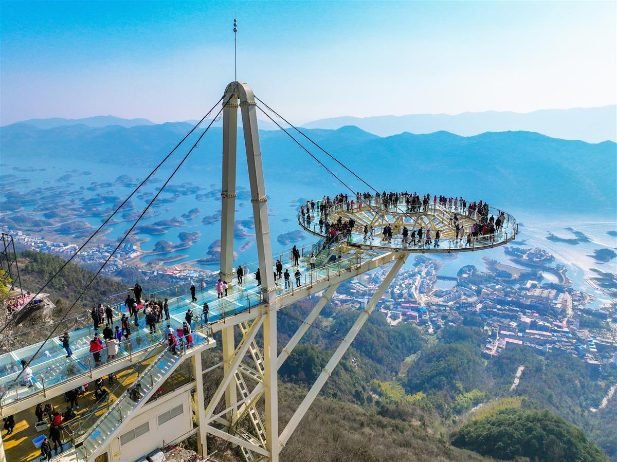 景区喜迎开门红|黄石仙岛湖游客量较2019年翻倍,天空之城民俗活动人气