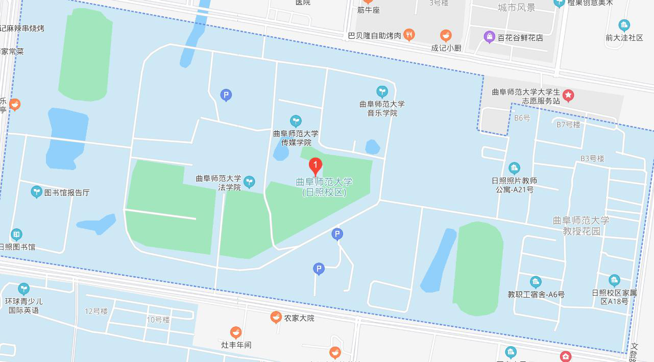 曲阜师范大学校园地图