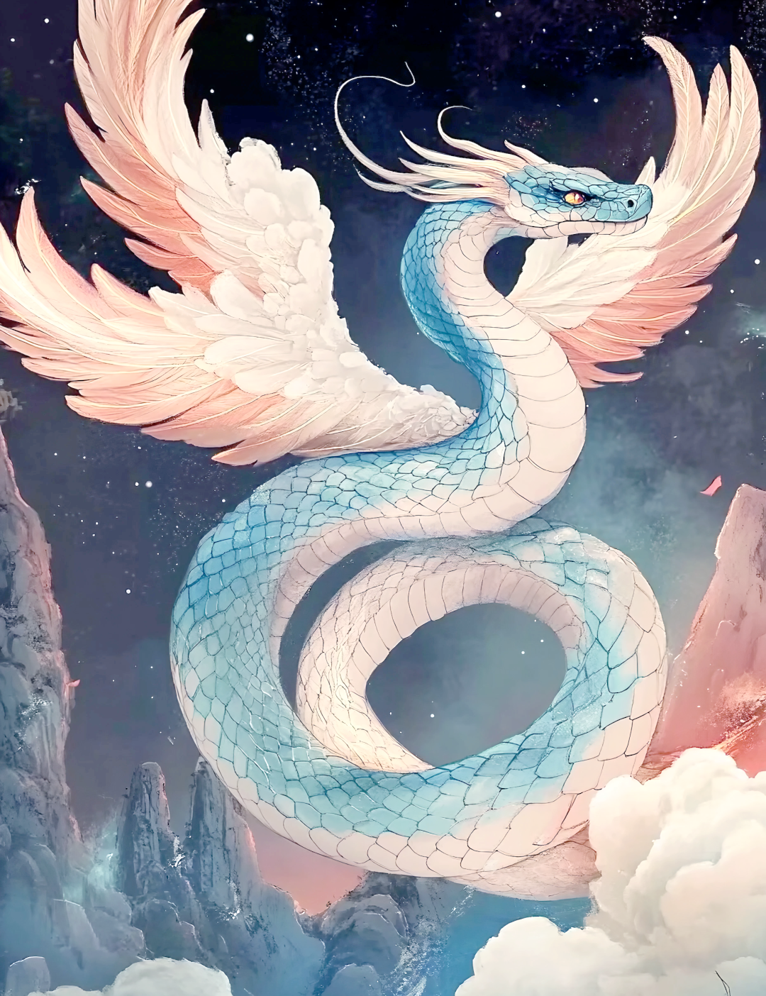 《山海经》中众多神蛇形象