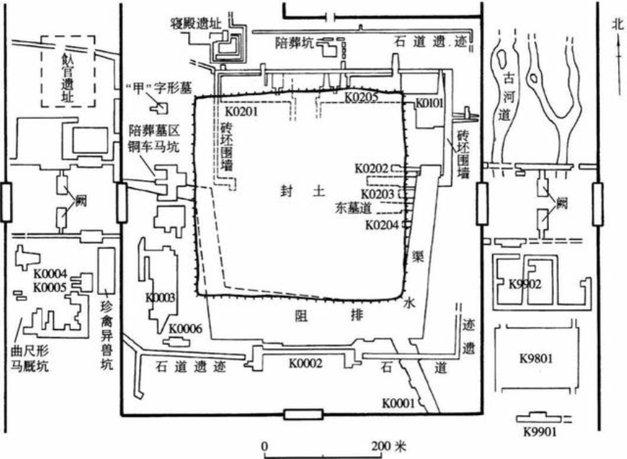 秦始皇陵布局图图片