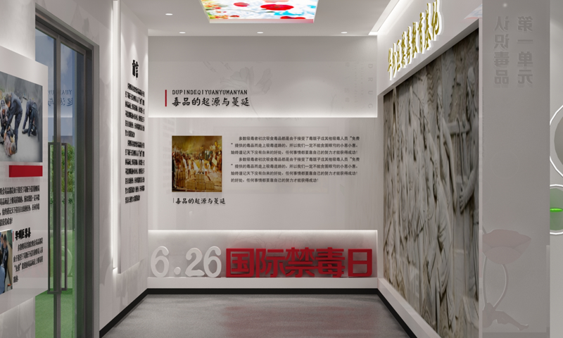 禁毒教育基地展厅简介图片