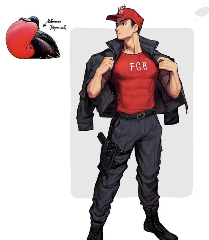 拟人系列:杜宾犬变成美女,野猪的胡子很特别