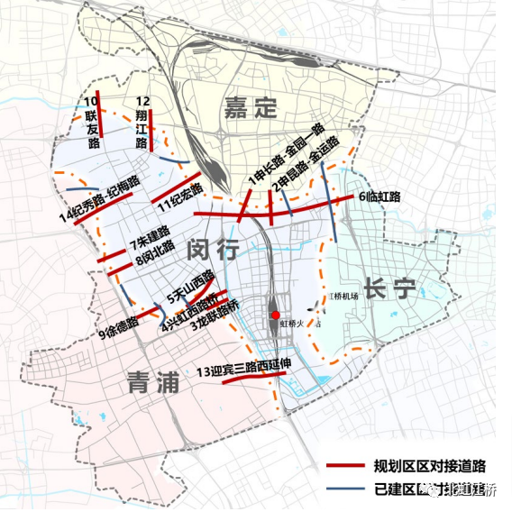 "虹桥综合交通规划"中江桥镇相关内容的梳理