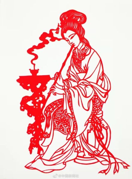 当剪纸遇上四大美女