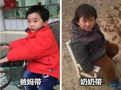 见识下什么叫奶奶带娃,从城里的coco到村里的翠花,只差一个奶奶