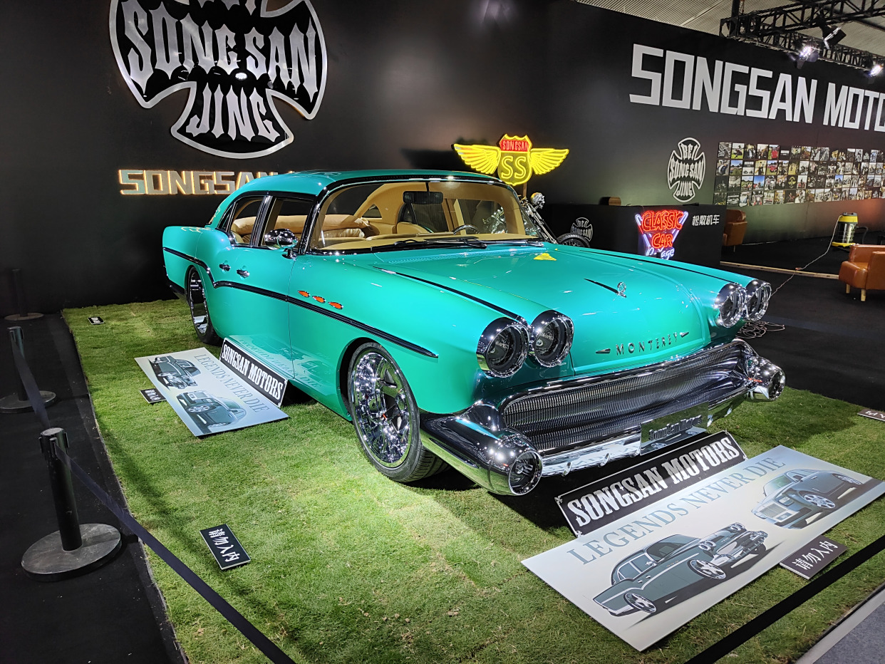 新车|松散机车monterey亮相广州车展,外观复古充满年代气息