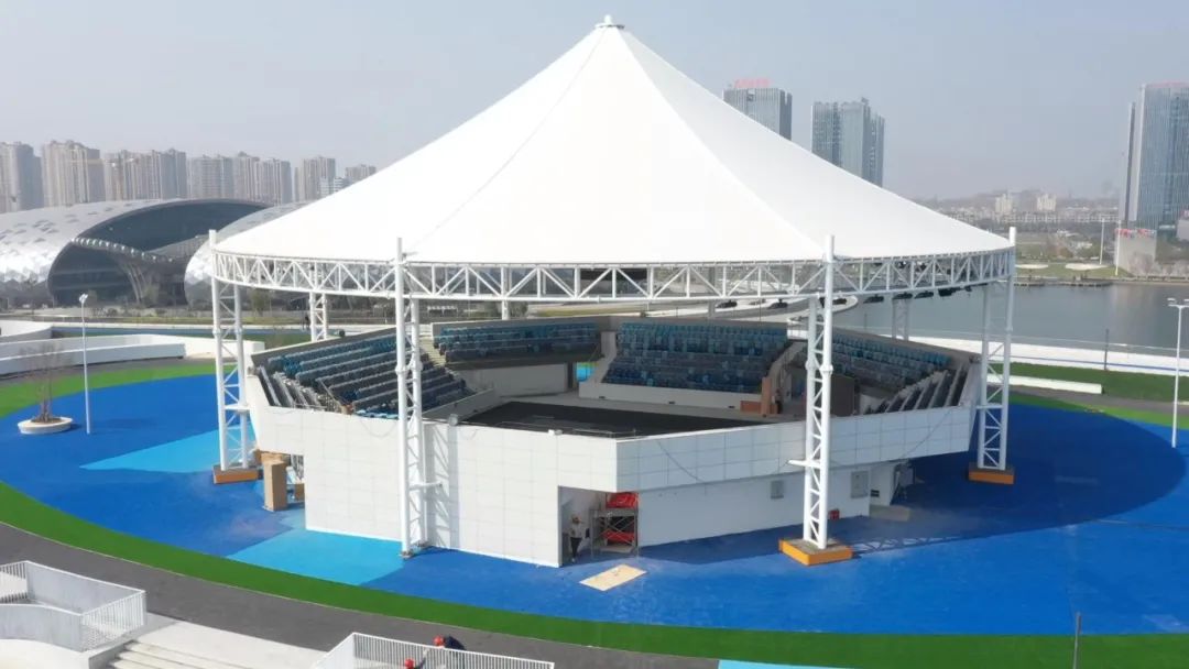 亮了靓了亚运会三人制篮球场馆新进展