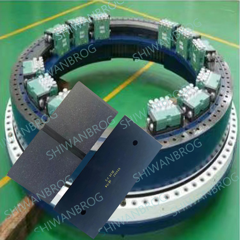 风电机阻尼条无噪音大偏航制动器片 摩擦衬垫刹车块 1.5mw兆瓦