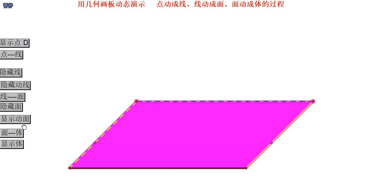 《点动成线,线动成面,面动成体》