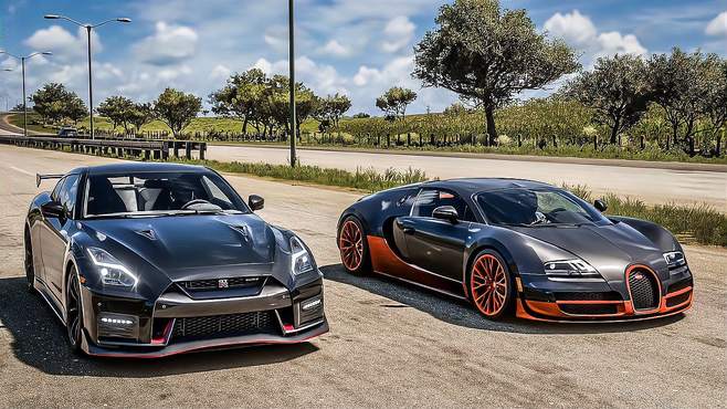 王牌竞速日产gtr跟布加迪哪个好