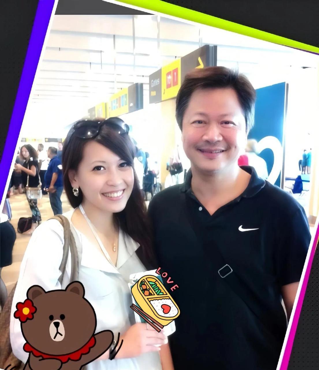 十年前的赖岳谦和周玉琴 图一是2013年10月,赖岳谦教授在印尼巴厘岛